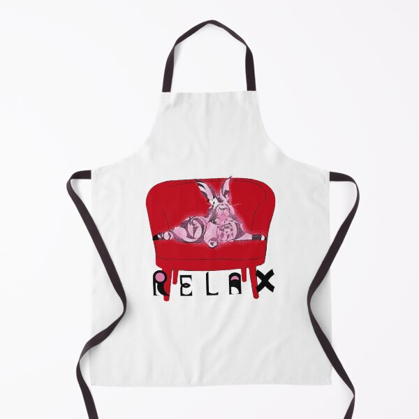 Item preview, “Relax Rabbit” Red v5 - funny - nature - geometric - cute - pink - animals designed and sold by BDLVandFriends.