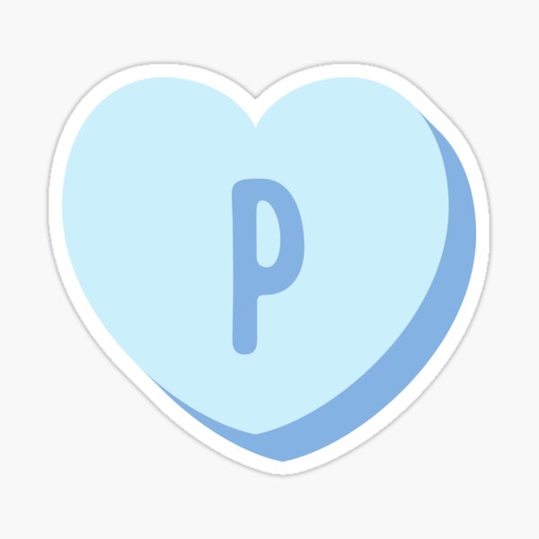 Heart P Stickers for Sale | Redbubble
