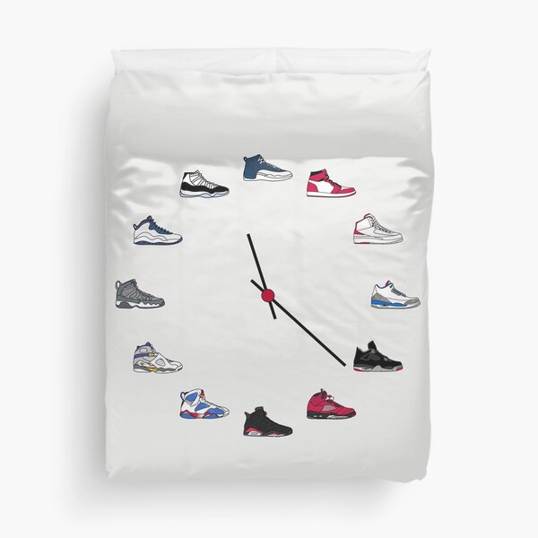 Jordan Sneaker Clock Housse de couette