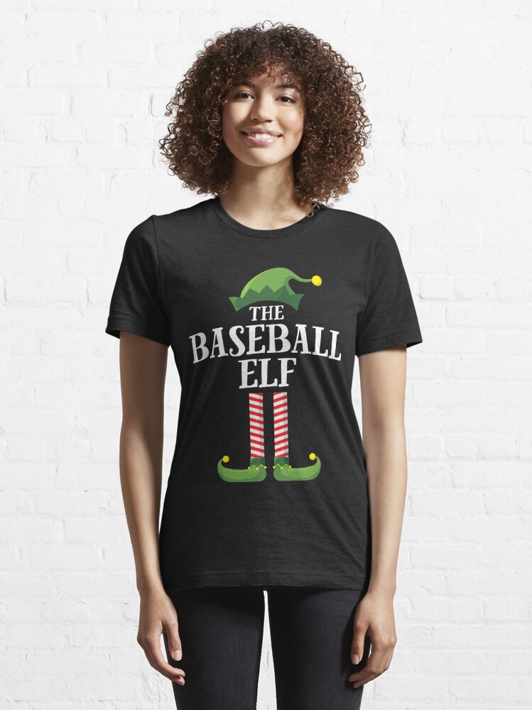 Discover Baseball Elf Matching Family Group Christmas Essential T-Shirt