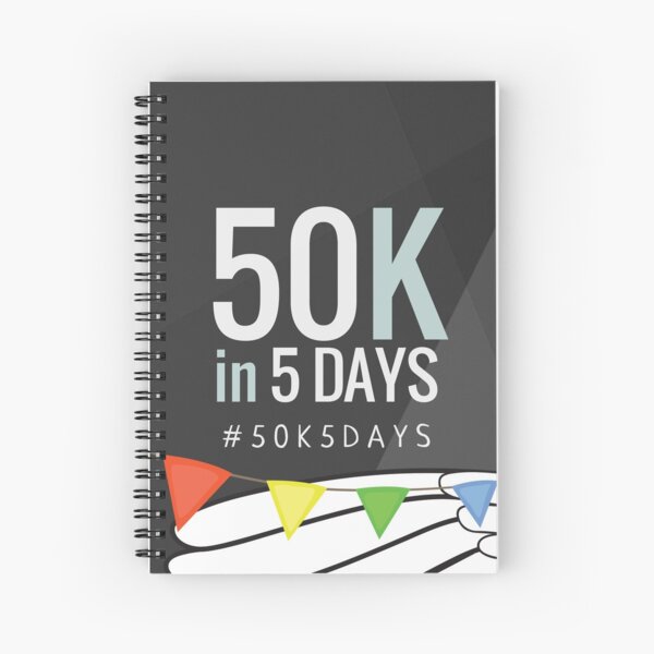 #50K5DAYS Spiral Notebook