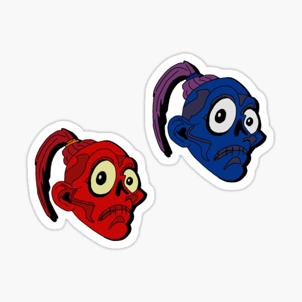 Halloweentown Skull Phones Set Sticker