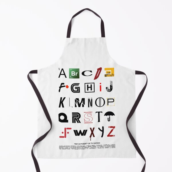 Item preview, The alphabet of popular tv series designed and sold by cinemadnesshirt.