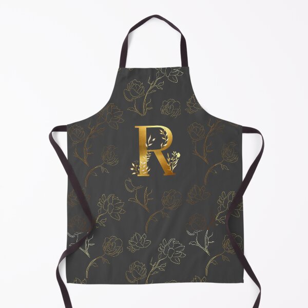 Aperçu de l'œuvre Initiale florale monogramme or R créée et vendue par Parydish.