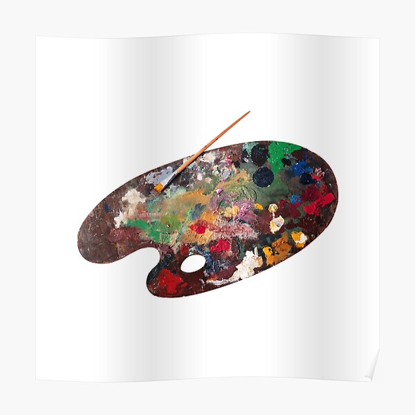 Paint Palette Posters Redbubble