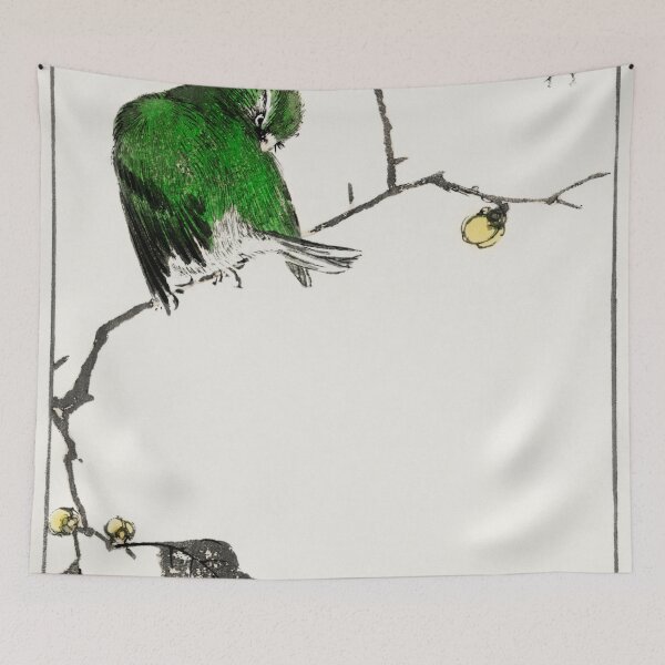 Item preview, fairy pitta and japanese allspice illustration 43380643911 designed and sold by Bird-Lore.