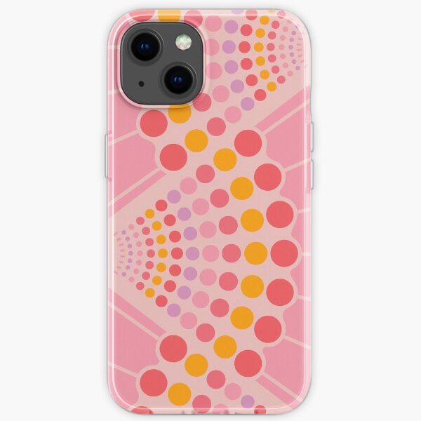 Susie Fanned Spots Pink iPhone Soft Case