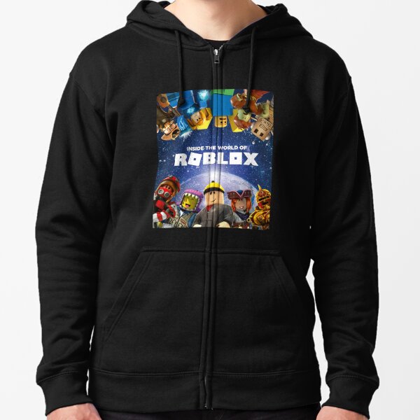 Roblox Logo Zipped Hoodie By Williamstones Redbubble - roblox merch hoodie