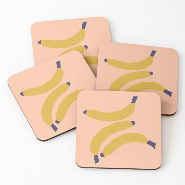 Item preview, Banana Pattern on Blush Pink designed and sold by Ildiko Sipos.