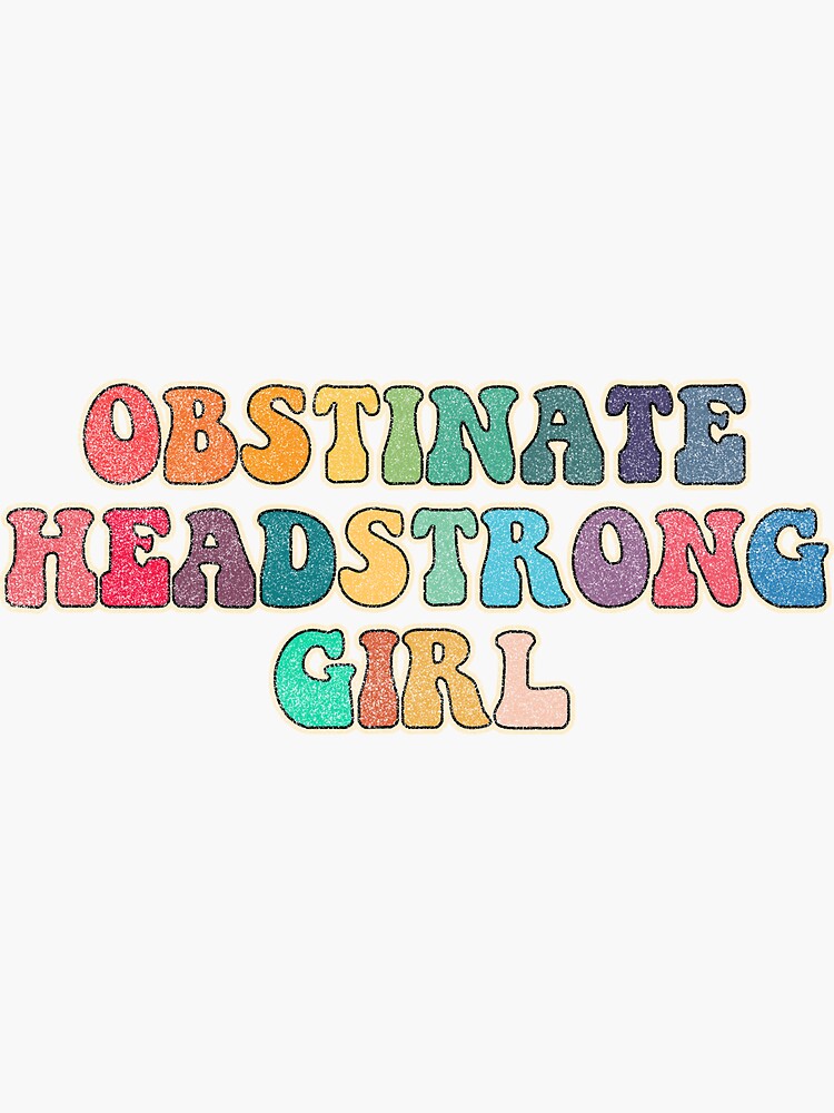Thumbnail 3 of 3, Sticker, Vintage Obstinate headstrong girl designed and sold by TheLemonBox.