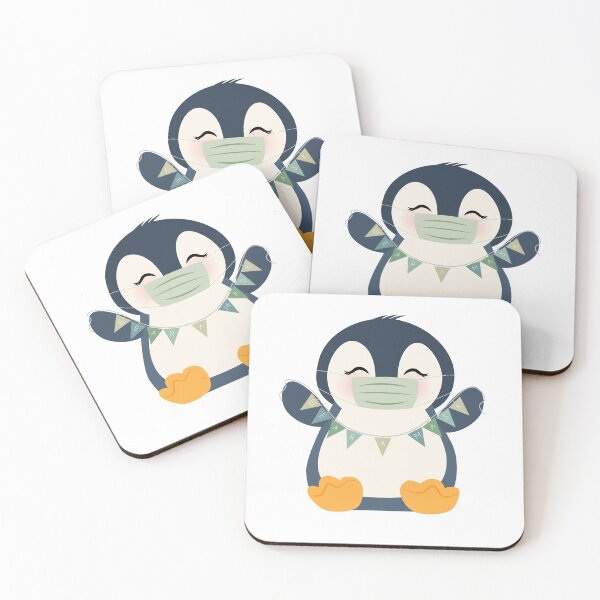 Item preview, Penguin wearing a green mask designed and sold by art-hollah.