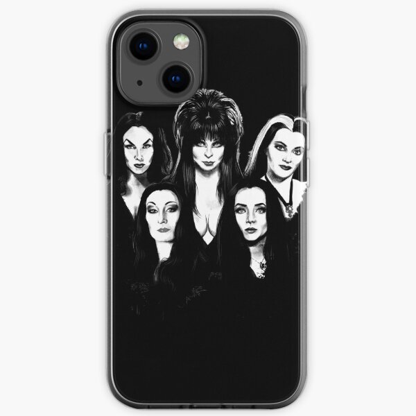 Goth Queens - Elvira, Vampira, Lily, Morticia iPhone Soft Case