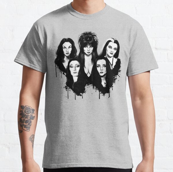 Goth Queens - Elvira, Vampira, Lily, Morticia Classic T-Shirt