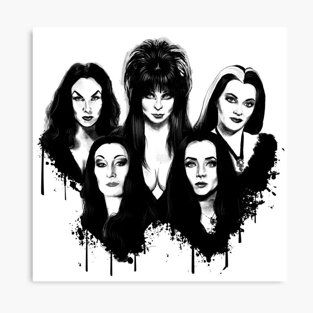 Goth Queens - Elvira, Vampira, Lily, Morticia