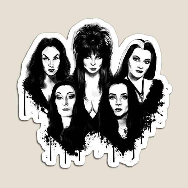 Artikel-Vorschau von Goth Queens – Elvira, Vampira, Lily, Morticia, designt und verkauft von Otracreativa Prints.