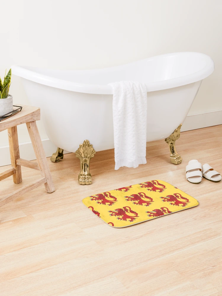 Thumbnail 2 of 6, Bath Mat, Lion Rampant Gules designed and sold by Azure Lion Productions.