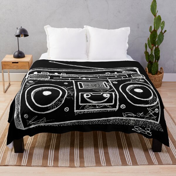 Item preview, Old School Radio (white ink) designed and sold by MenagerieMayhem.