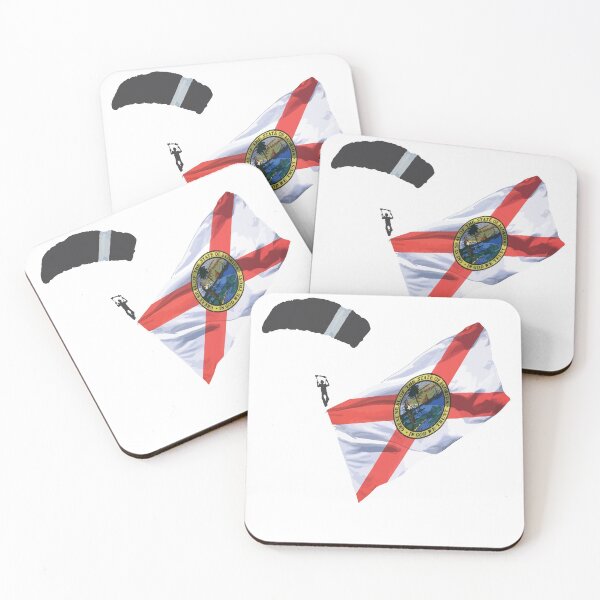 Item preview, Skydive Demo Florida State Flag designed and sold by SkydiveApparel.