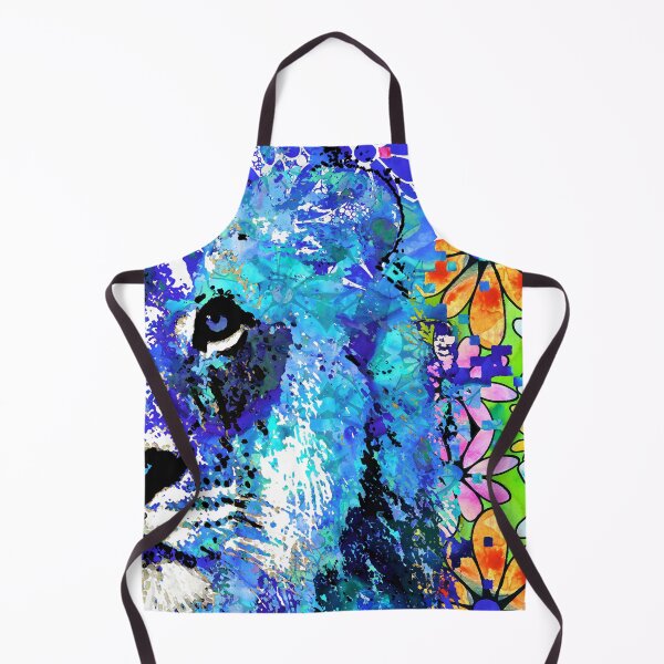 Item preview, Beauty And The Beast Half Face - Lion Art - Sharon Cummings designed and sold by Sharon Cummings Art.