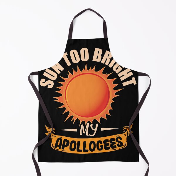 Item preview, Sun too bright my apollogees science joke shirt designed and sold by Grinover.