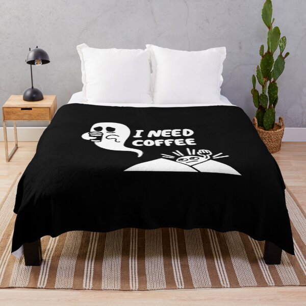 Item preview, ghost needs coffee in the morning designed and sold by commondreamer.