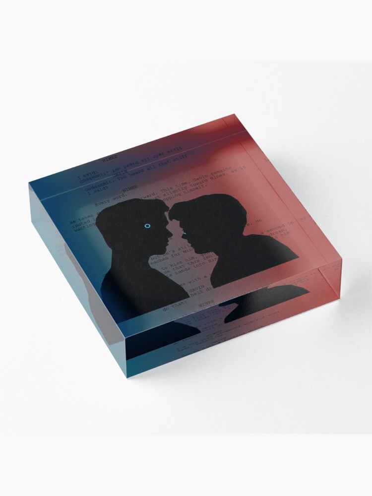 Alternate view of Reed900 Kiss Scene Script Acrylic Block
