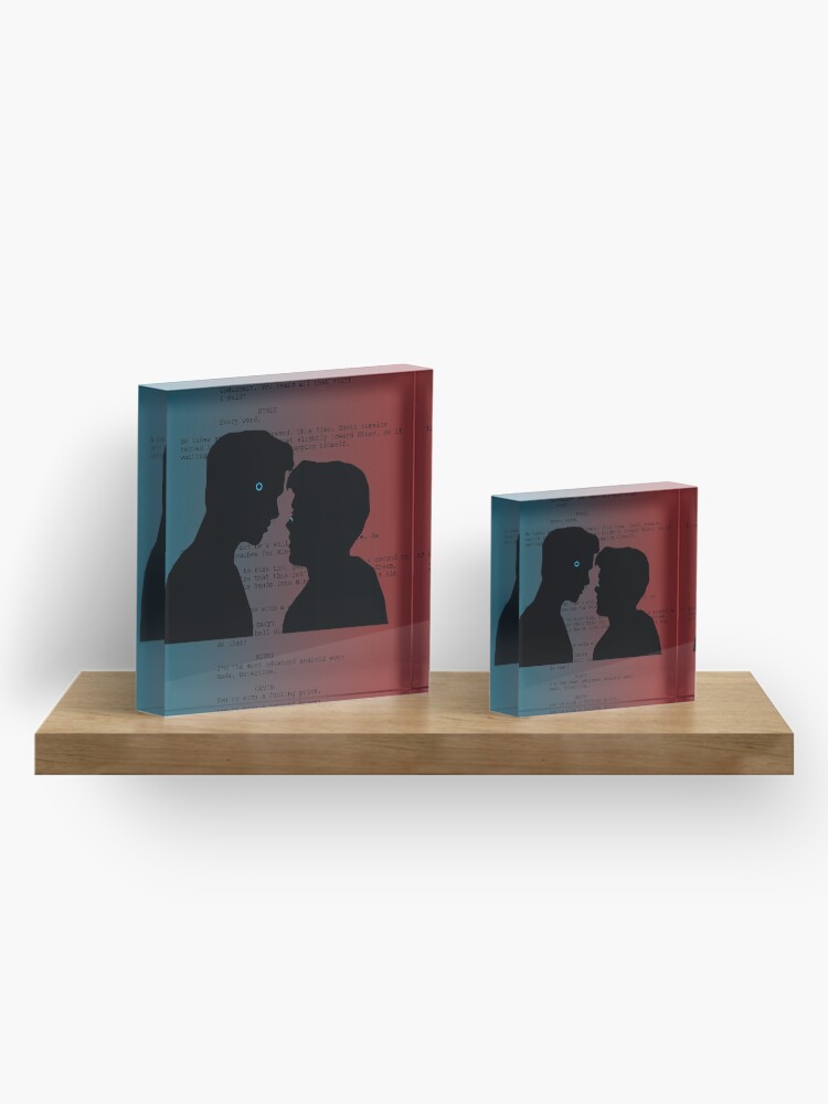 Alternate view of Reed900 Kiss Scene Script Acrylic Block
