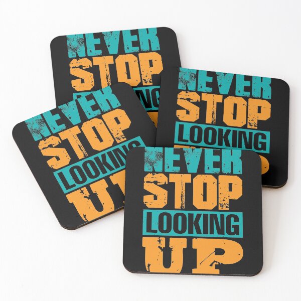 Item preview, Never stop looking up motivation science shirt designed and sold by Grinover.