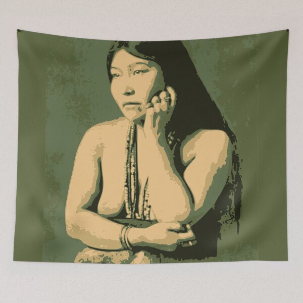Item preview, Thoughtful Native Woman designed and sold by pereirashop.