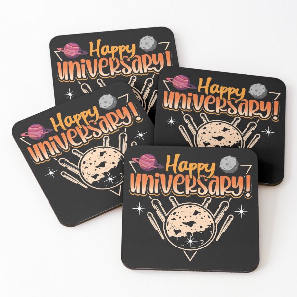 Item preview, Happy Universary science space shirt designed and sold by Grinover.