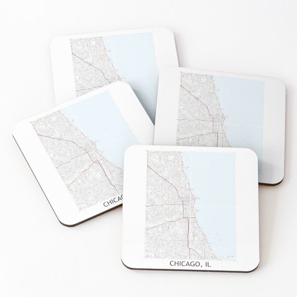 Item preview, Chicago IL, Quad Topographical Map Clean designed and sold by PGHPhotoCo.