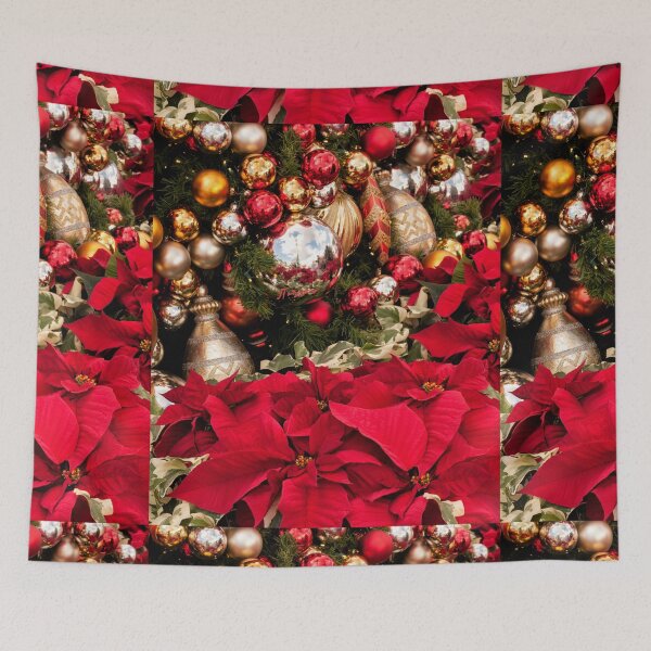 Item preview, Garland Poinsettias designed and sold by LibrosBOOKtique.