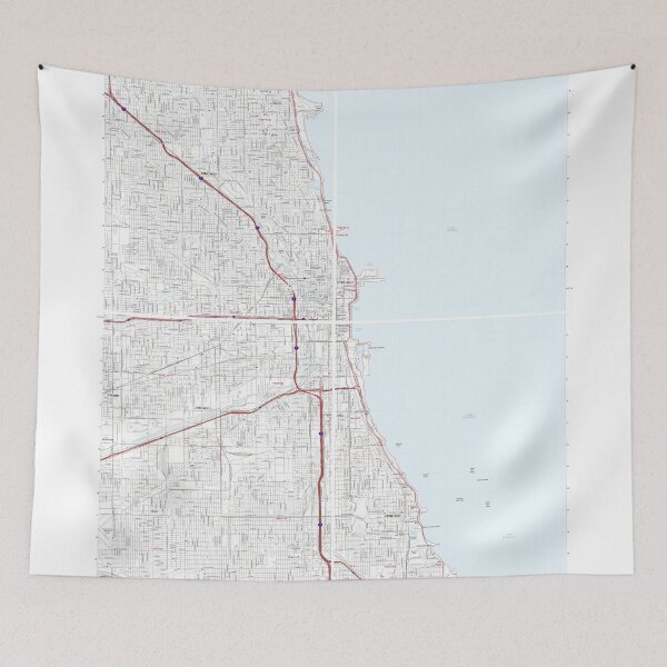 Item preview, Chicago IL, Quad Topographical Map Clean designed and sold by PGHPhotoCo.