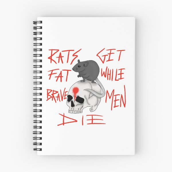 Item preview, Rats get fat while brave men die - white designed and sold by dquirke.