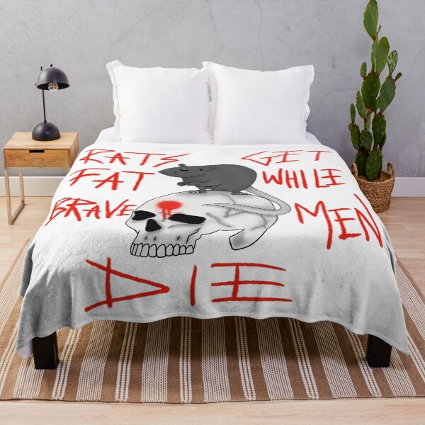 Item preview, Rats get fat while brave men die - white designed and sold by dquirke.