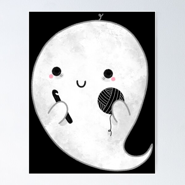 Artikel-Vorschau von Kawaii Ghost Crochet, designt und verkauft von hellohappy.