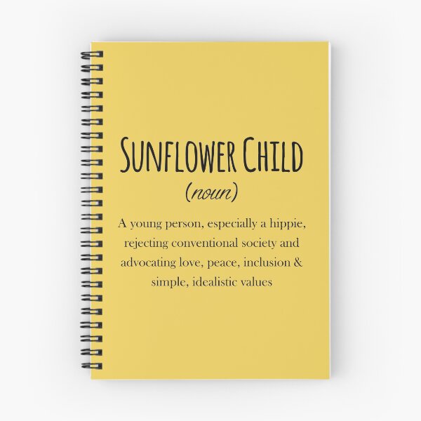 Item preview, Hippie Sunflower child definition designed and sold by Sunflowerforher.