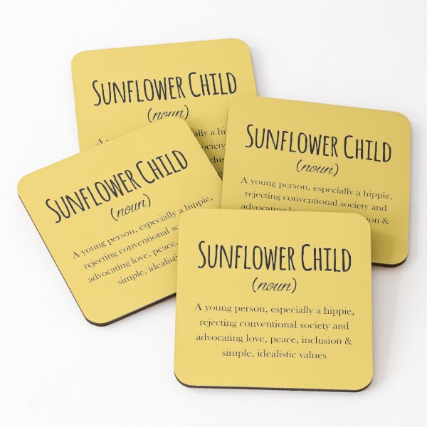 Item preview, Hippie Sunflower child definition designed and sold by Sunflowerforher.