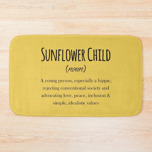 Item preview, Hippie Sunflower child definition designed and sold by Sunflowerforher.