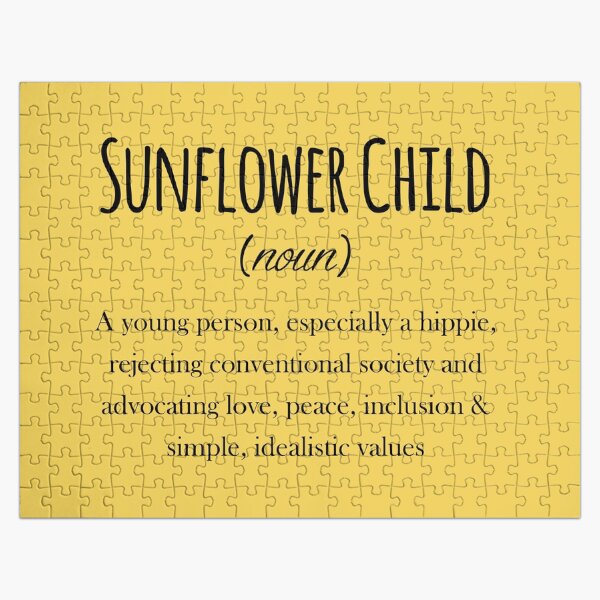 Artikel-Vorschau von Hippie Sunflower Kinderdefinition, designt und verkauft von Sunflowerforher.