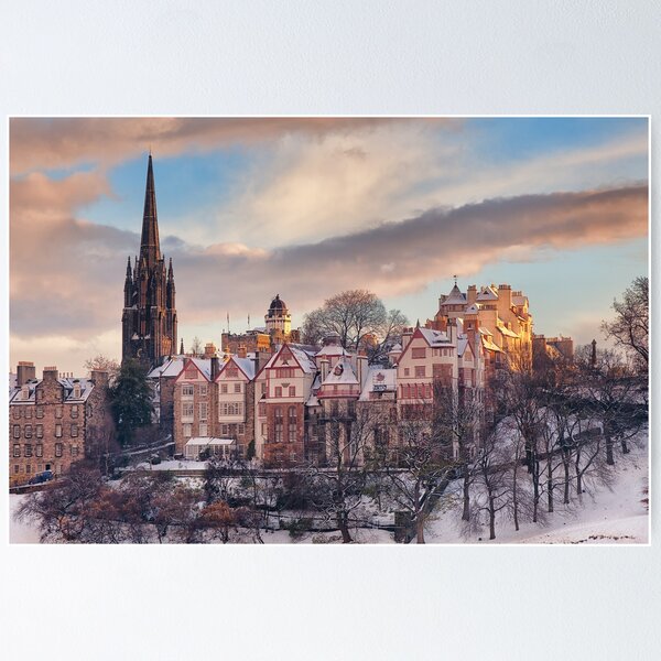 Edinburgh in the Pink Poster