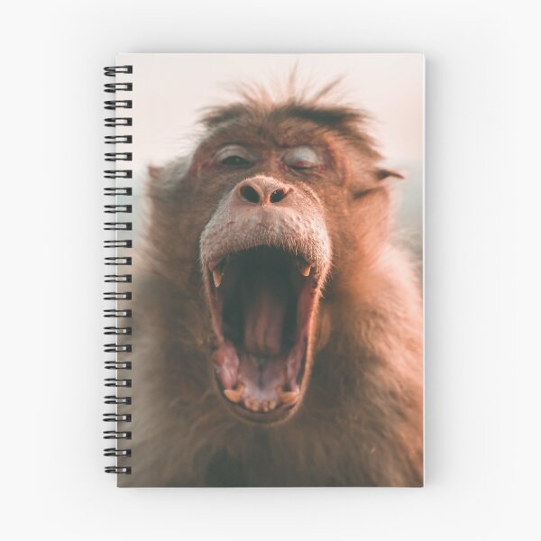 Item preview, Wild Monkey Open Mouth Yawning Face designed and sold by TriadArtDesign.