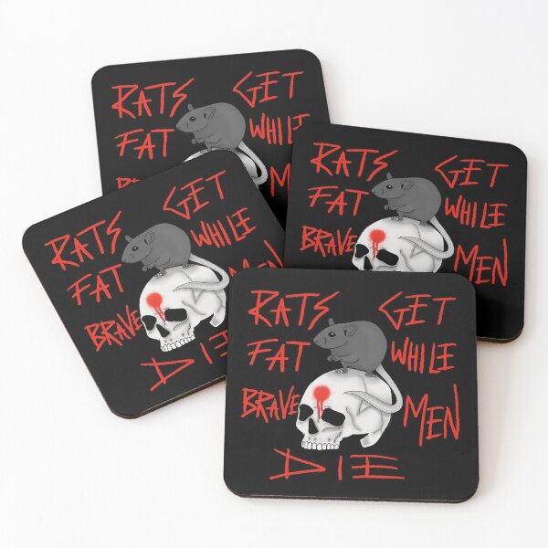 Item preview, Rats get fat while brave men die - black designed and sold by dquirke.