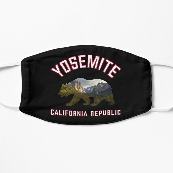 Yosemite National Park California Republic Grizzly Bear Half Dome Valley Flat Mask