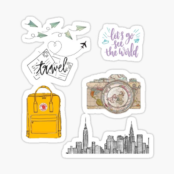 Item preview, Travel - sticker set  designed and sold by Theartistictale  _.