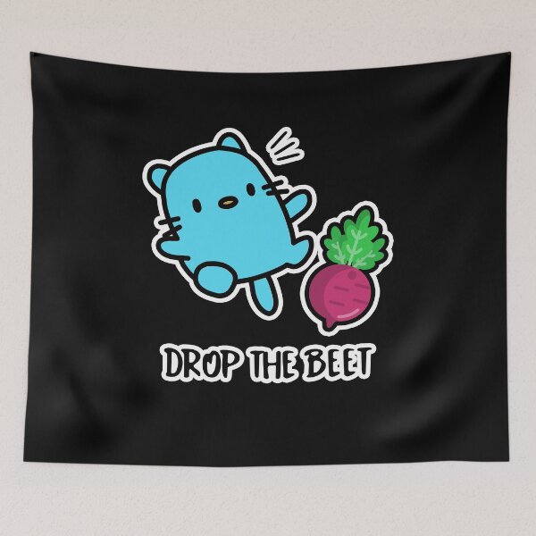 Item preview, Drop The Beet — Puntastic Blue Kitty Cat Farming designed and sold by The Green Corner.
