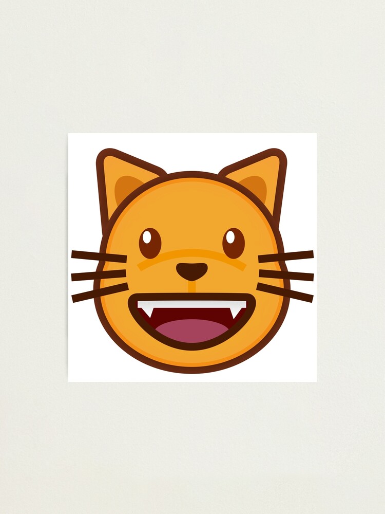 Impression Photo Chat Emoji Joyeux Chat Mignon Emoji Par Perspectiveis Redbubble Impression Photo Chat Emoji Joyeux Chat Mignon Emoji Par Perspectiveis Redbubble