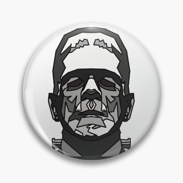 Item preview, Halloween Monster - Black - Geometric - Frankenstein monster designed and sold by Geometricshow.