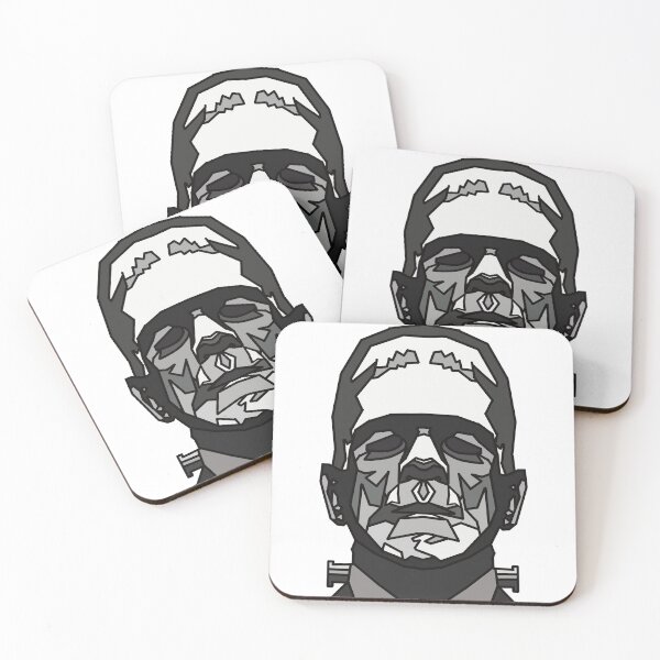 Item preview, Halloween Monster - Black - Geometric - Frankenstein monster designed and sold by Geometricshow.