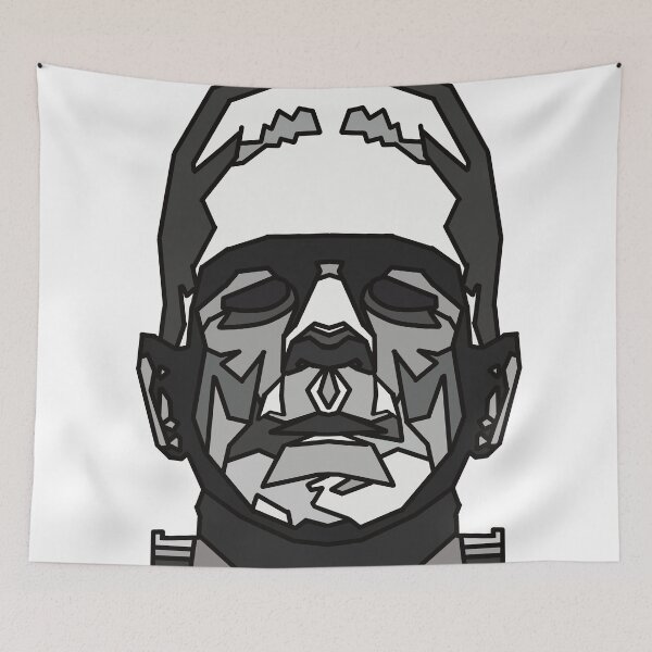 Item preview, Halloween Monster - Black - Geometric - Frankenstein monster designed and sold by Geometricshow.